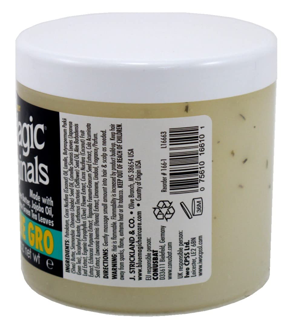 Blue Magic Originals Super Sure Gro being applied for smoother ends