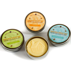 Boîte tin réutilisable Bluecorn Beeswax pratique pour voyage et sac.