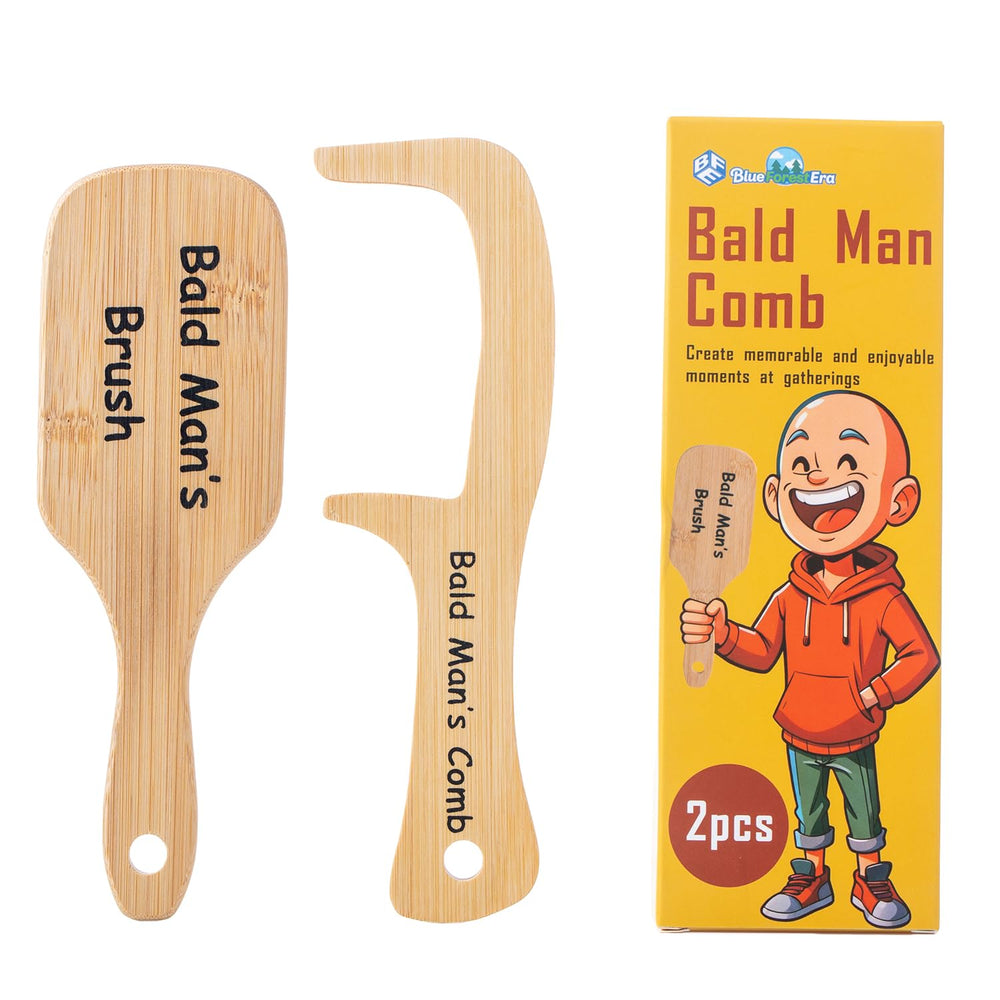 BlueForest Era ensemble peigne-brosse chauve, pratique et léger pour l’usage quotidien.