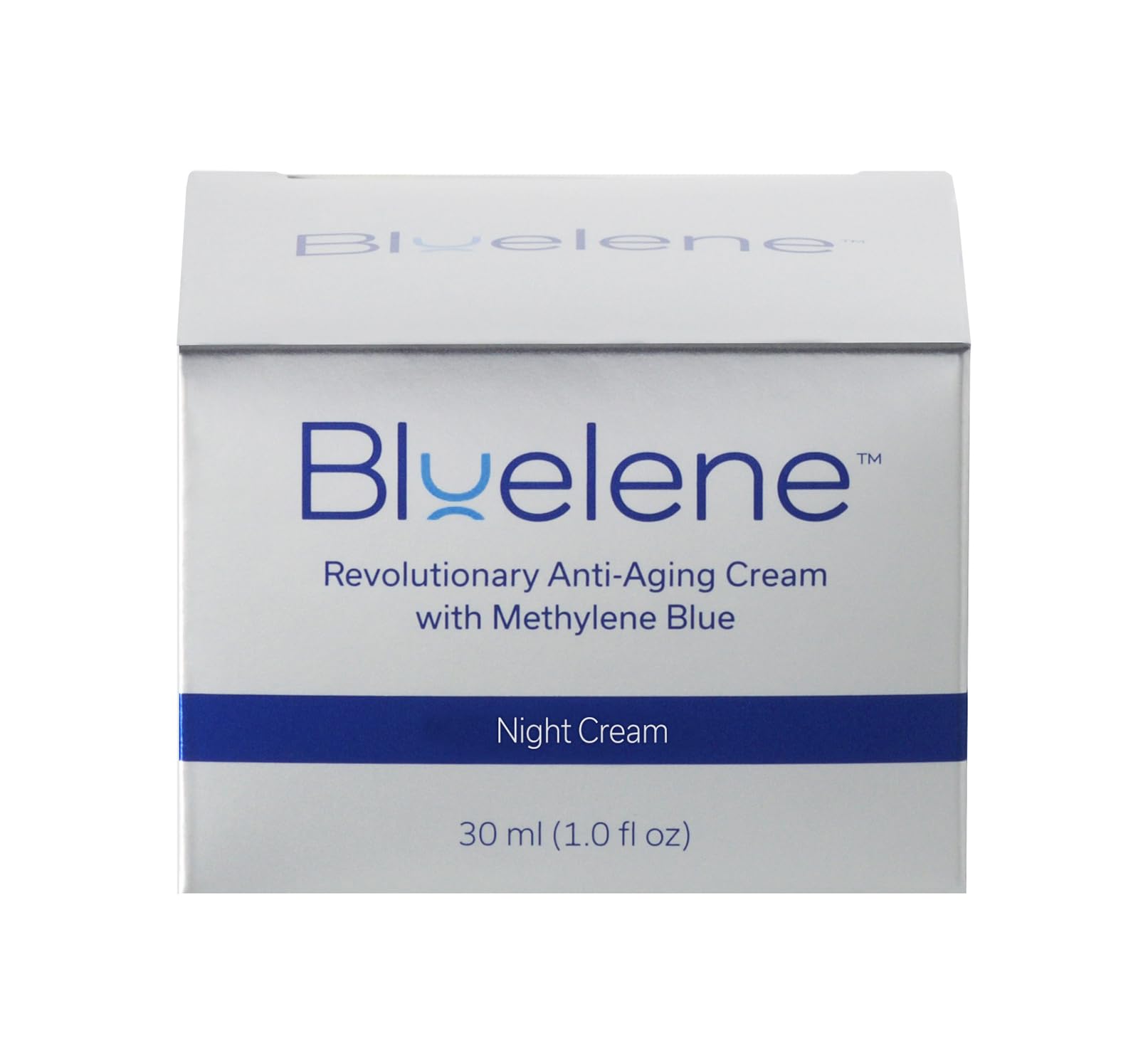 Bluelene Crème Nuit, flacon et étiquette faciles à repérer.