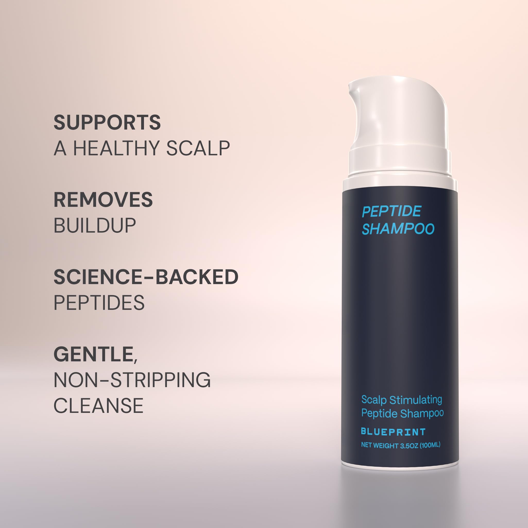 Texture crèmeuse du Blueprint Bryan Johnson Shampoo prête à l’emploi.