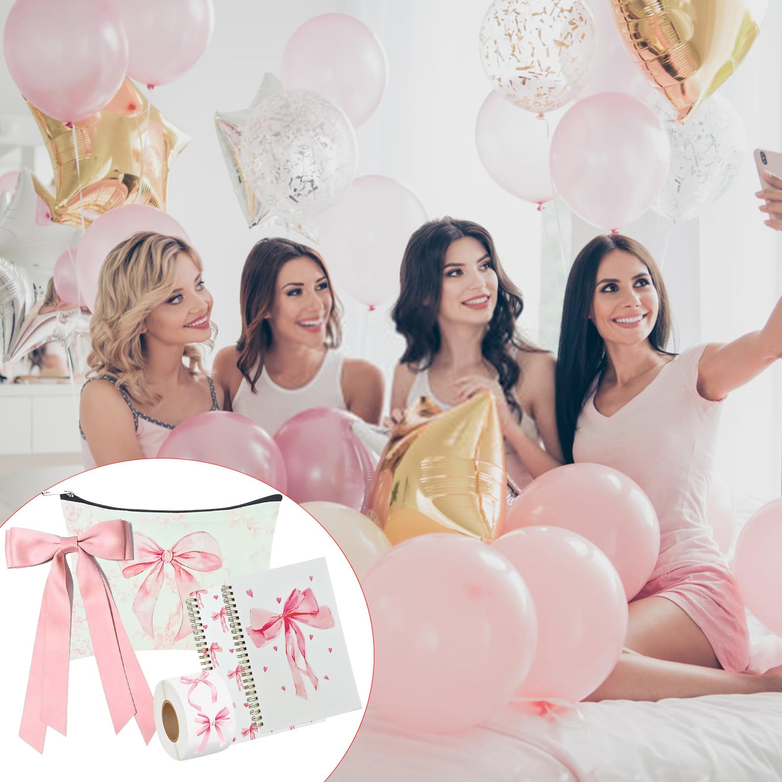 BlueRaying Bandeau noeud rose, détail charmant pour compléter une tenue.