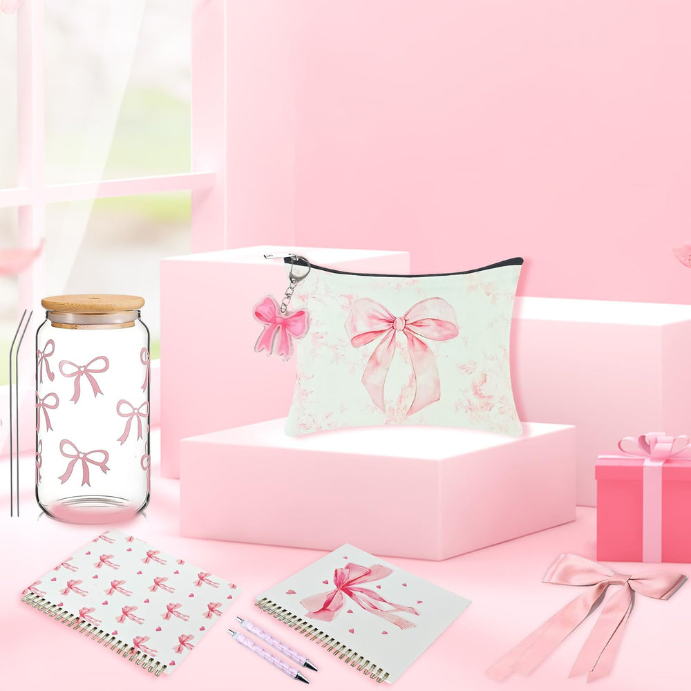 BlueRaying Ensemble stylo et stickers rose, kit bureau prêt à l’emploi.