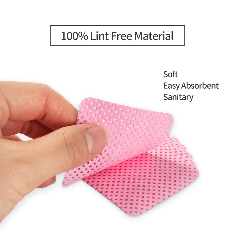 BLUERISE lingettes absorption-elevee rose, efficacité accrue pour dissolvant et nettoyage.
