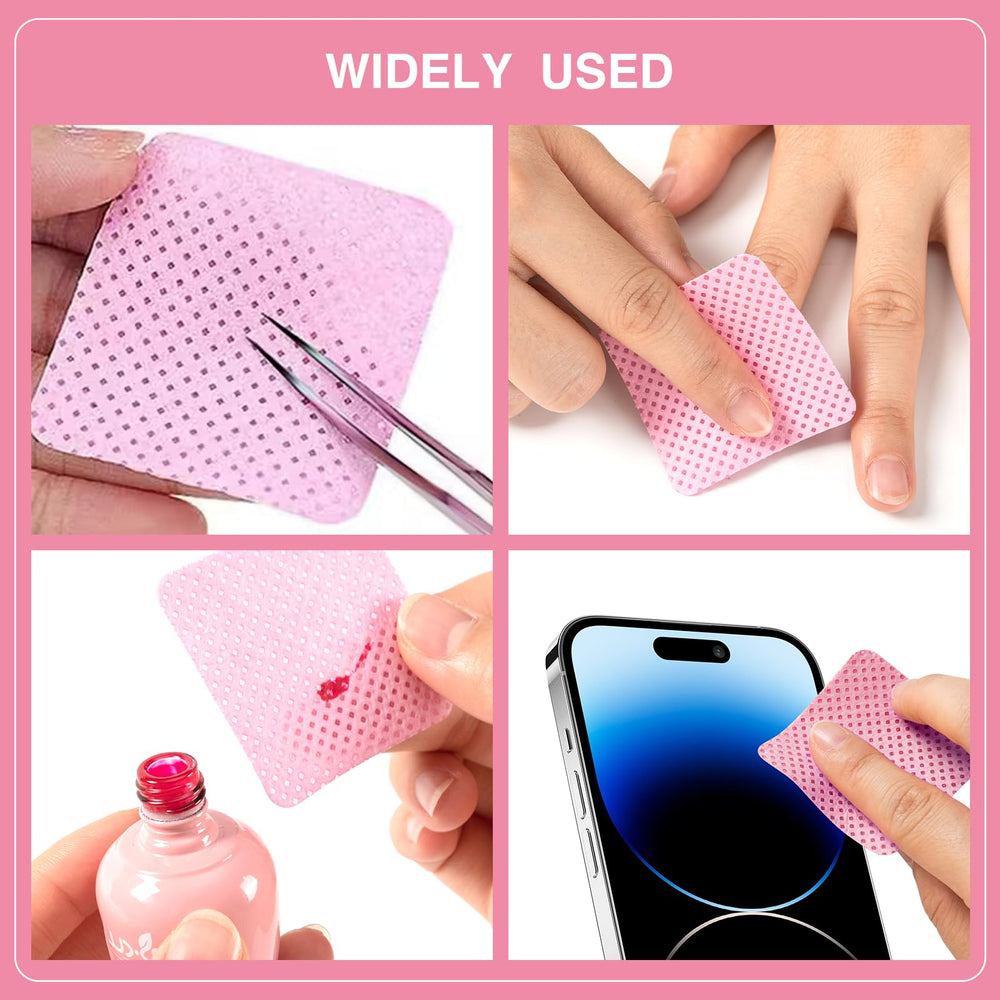 BLUERISE lingettes preparation ongles rose, pratiques en salon ou à domicile.