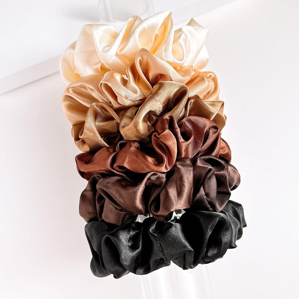 BlueZOO scrunchies satinées confortables, parfaits au sommeil sans traces.