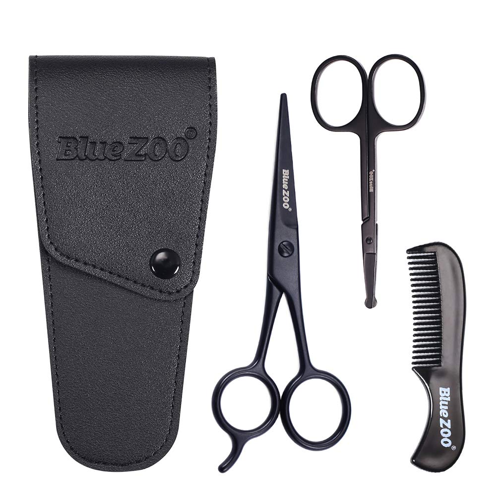 BlueZOO ciseaux barbe moustache, précision pour un style soigné