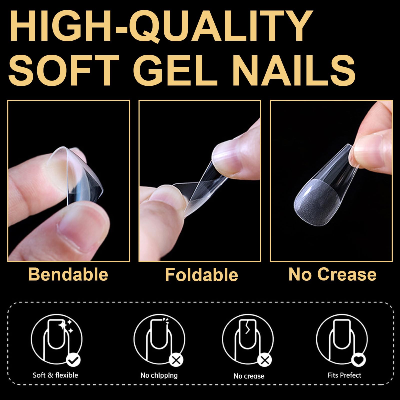 BlueZOO embouts ongles gel numérotés tailles, choix rapide