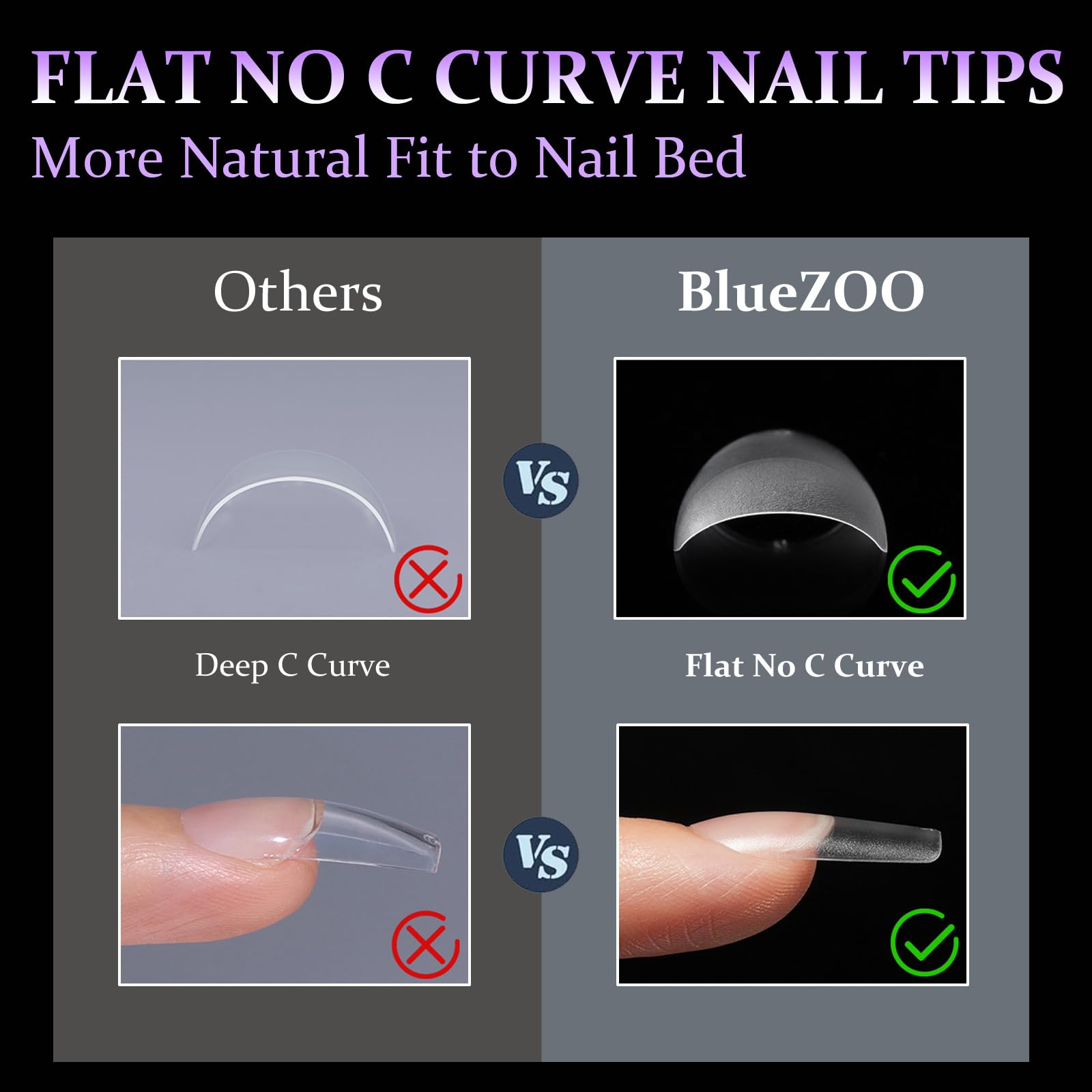 BlueZOO matériau gel doux, effet naturel et compatibilité avec vernis.