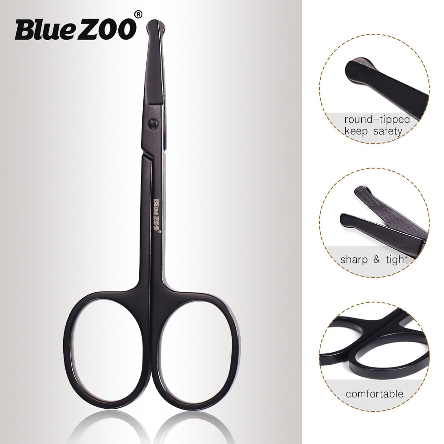 BlueZOO peigne moustache portable, accessoire compact pour retouches rapides
