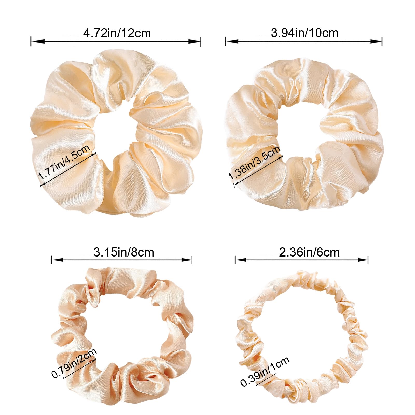 BlueZOO scrunchies neutres en 6 couleurs pour varier les looks.