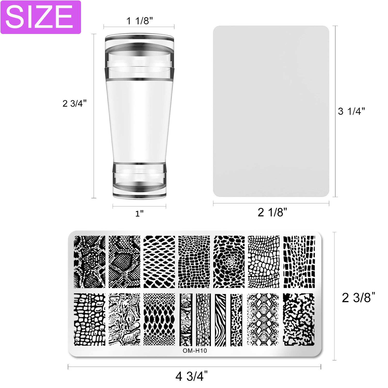 BlueZOO plaque stamping cœur et baiser pour motifs romantiques.
