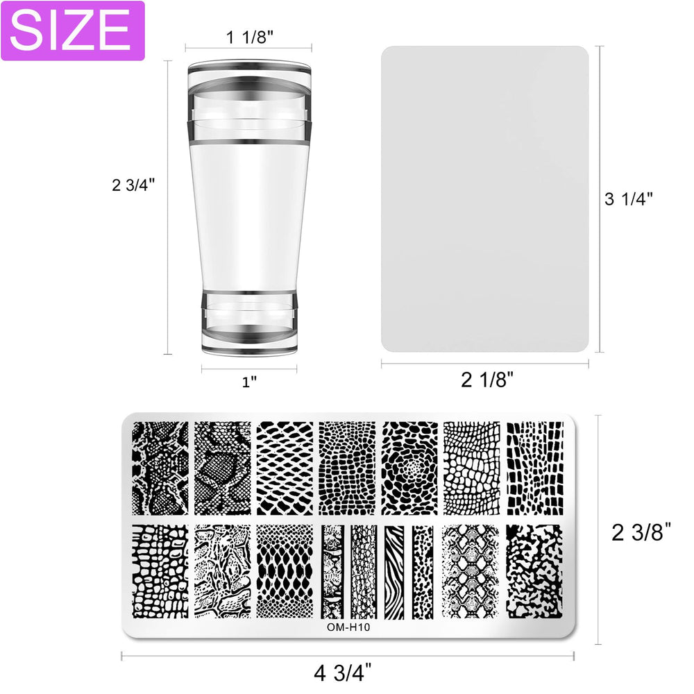 BlueZOO plaque stamping cœur et baiser pour motifs romantiques.