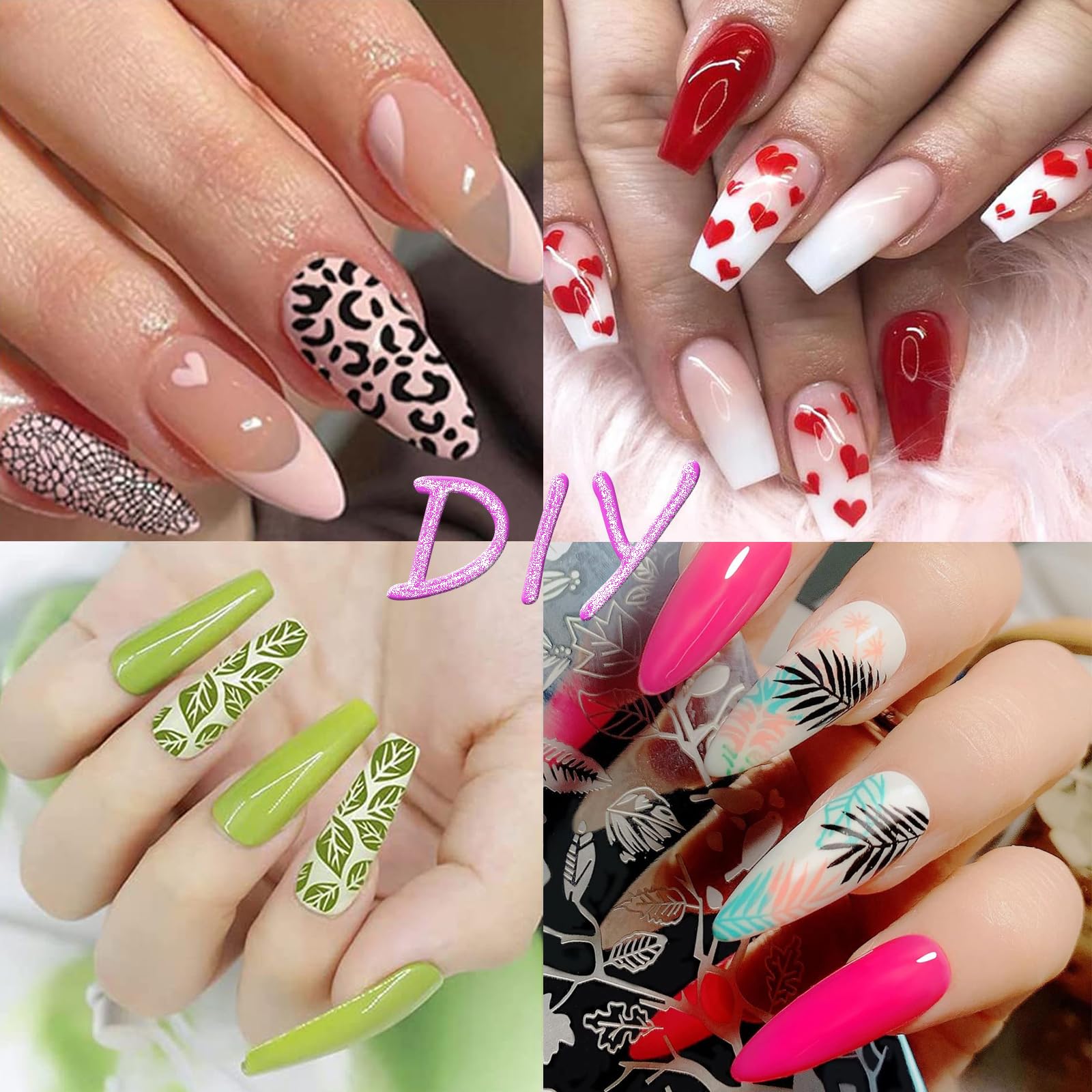 BlueZOO plaque stamping peau-serpent pour textures tendance.