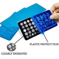 BlueZOO plaque stamping père Noël pour motifs festifs faciles à réaliser.