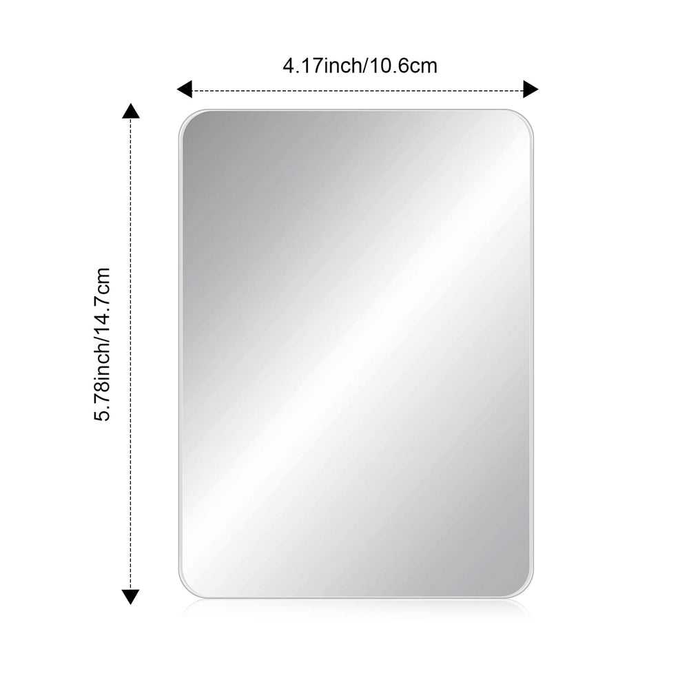 Miroir Blulu petit format avec dos magnétique en verre transparent.