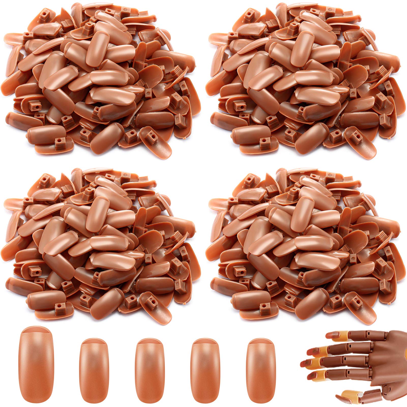 Blulu, remplissage d’ongles 400 pièces pour l’entraînement et démonstration.