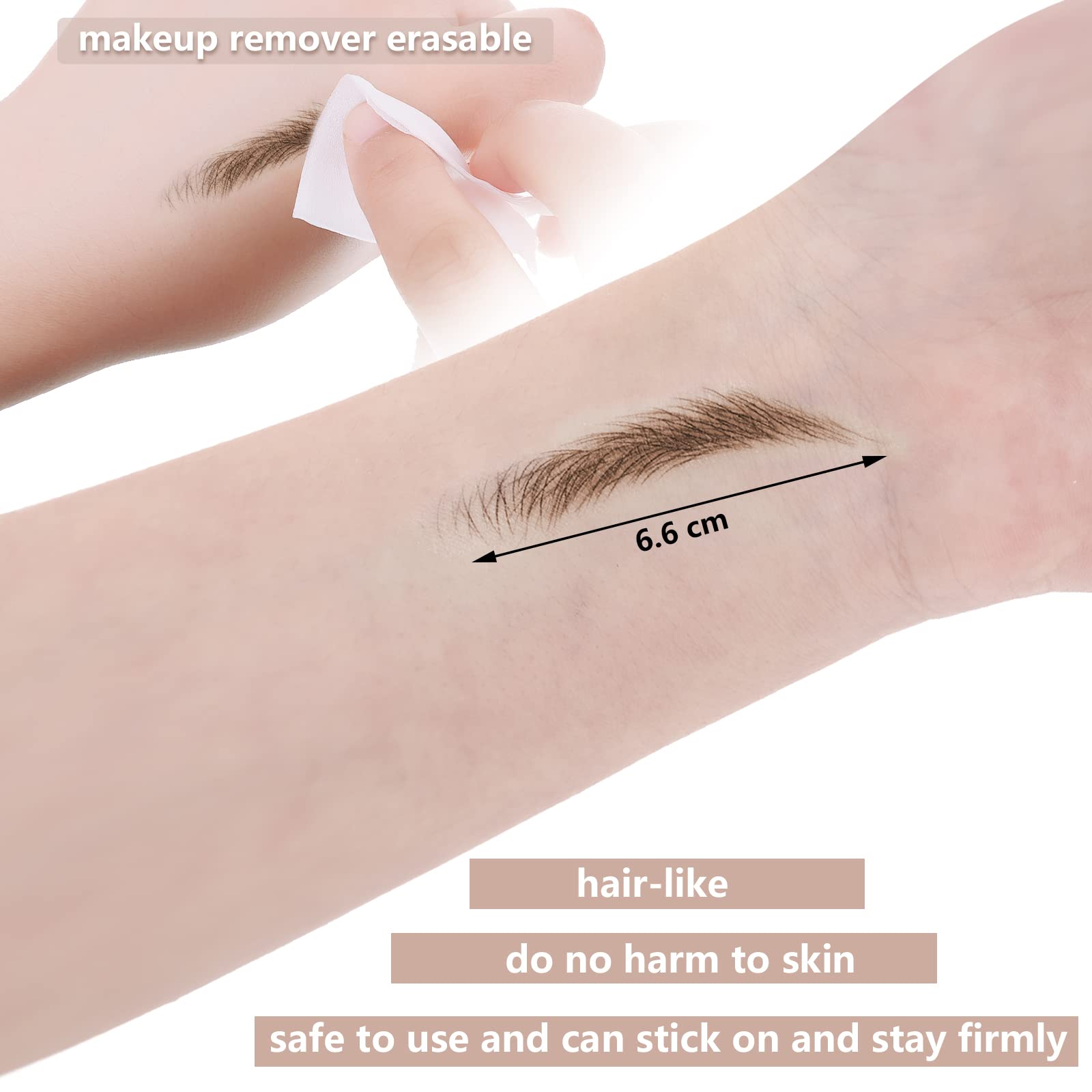 Blulu sourcils 4D decoupe adaptable personnalise facilement la forme