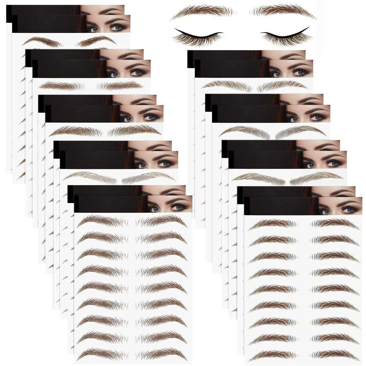 Blulu sourcils 4D feuilles presentoir facilitez la mise en place et changement rapide
