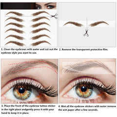 Blulu sourcils 4D nouveaux styles variés permettent de varier l’apparence jour après jour
