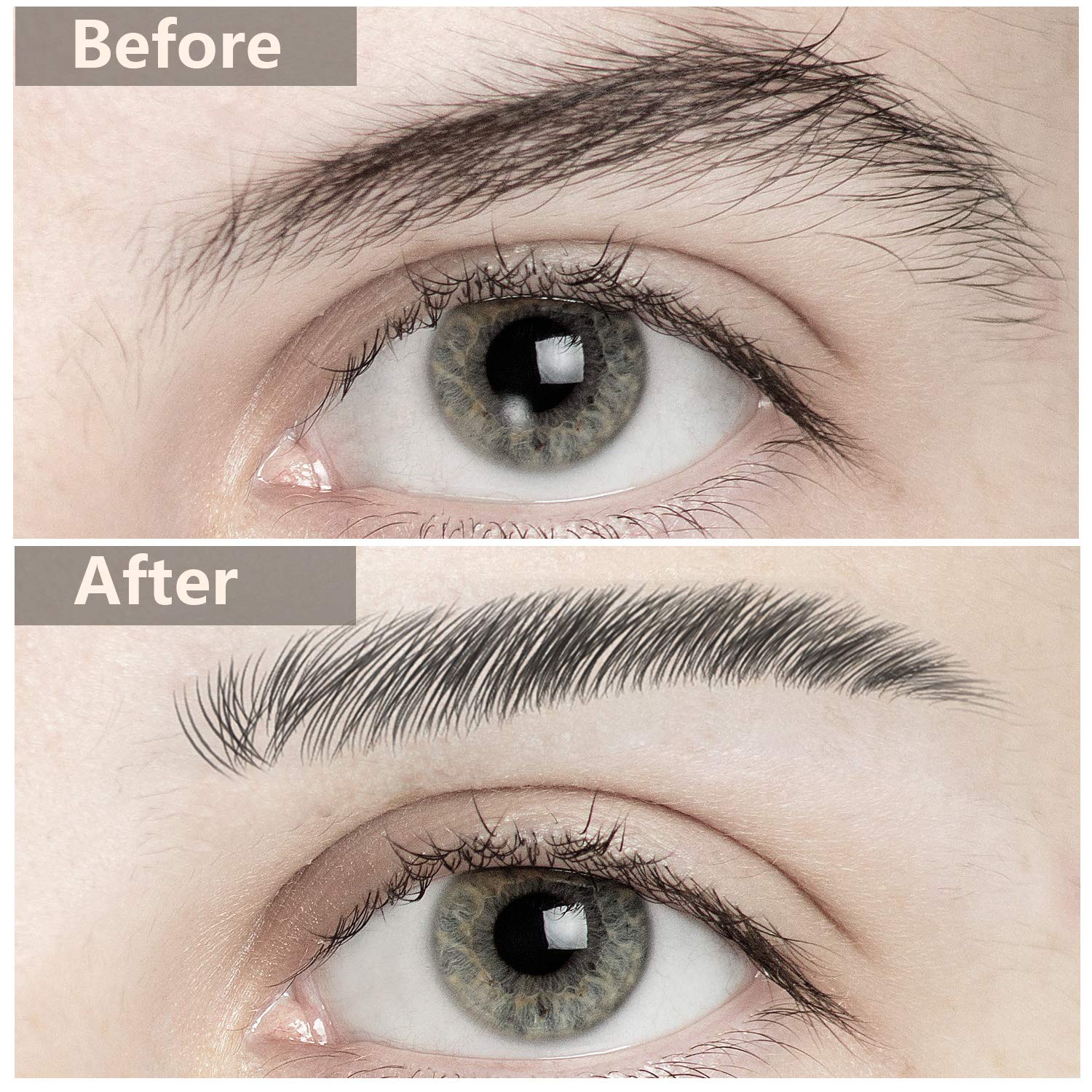 Blulu transferts sourcils 4D imperméables: longue tenue.