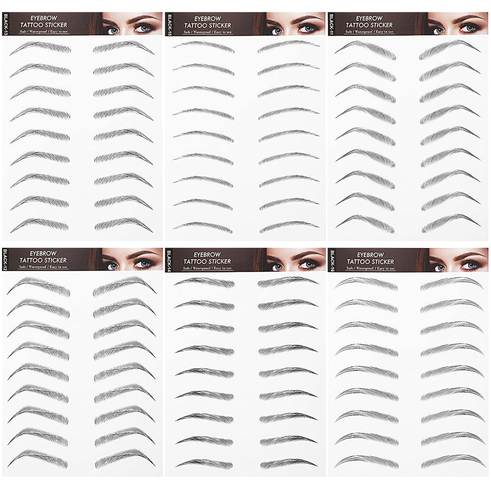 Sourcils tatouage adhésif Blulu en arche pour un regard naturel et rapide