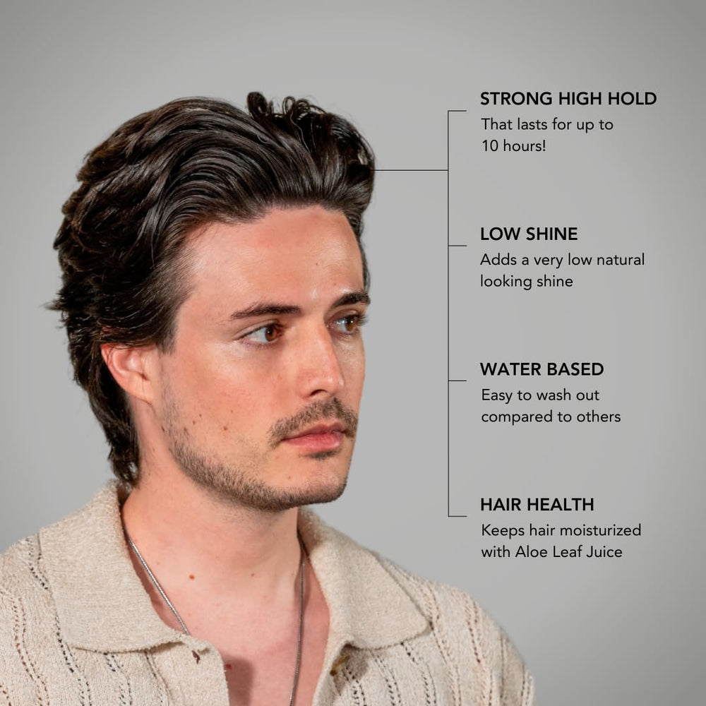 BluMaan Hydrating Pomade brillance naturelle – look soigné.