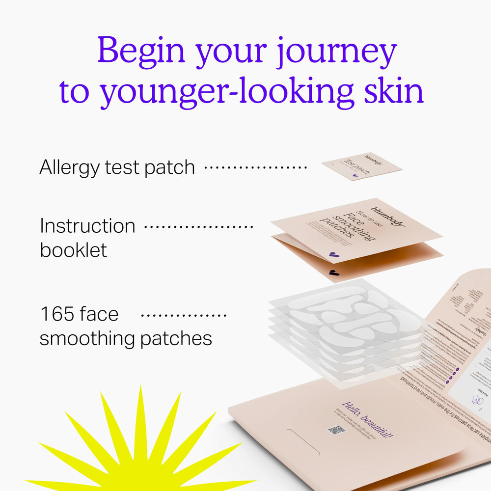 BLUMBODY patch-visage-transparente-mince: patch mince et invisible sur la peau.