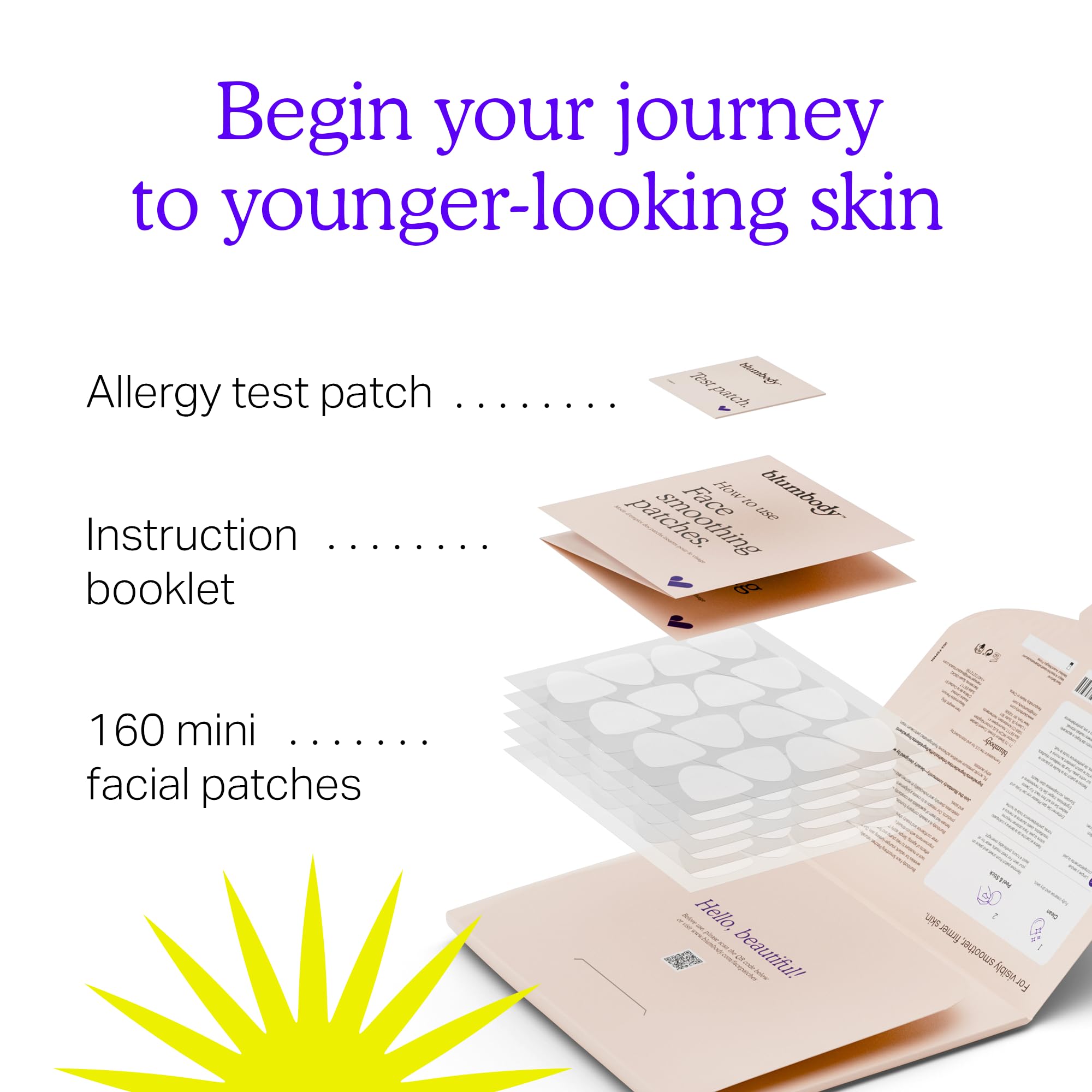 Patch BLUMBODY yeux anti-rides, usage nocturne pour lisser les contours des yeux.