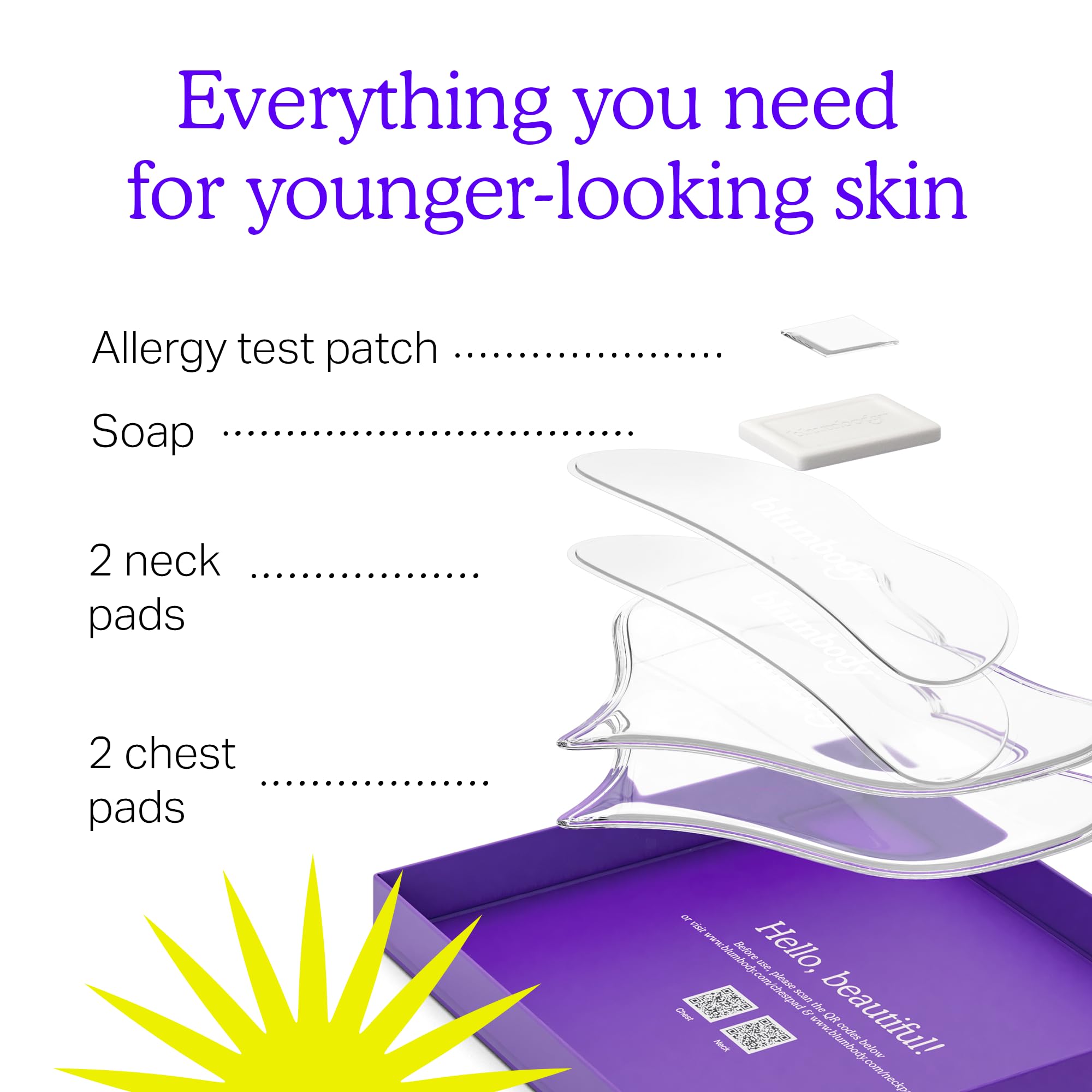 BLUMBODY kit soin poitrine-cou – solution complète pour le décolleté