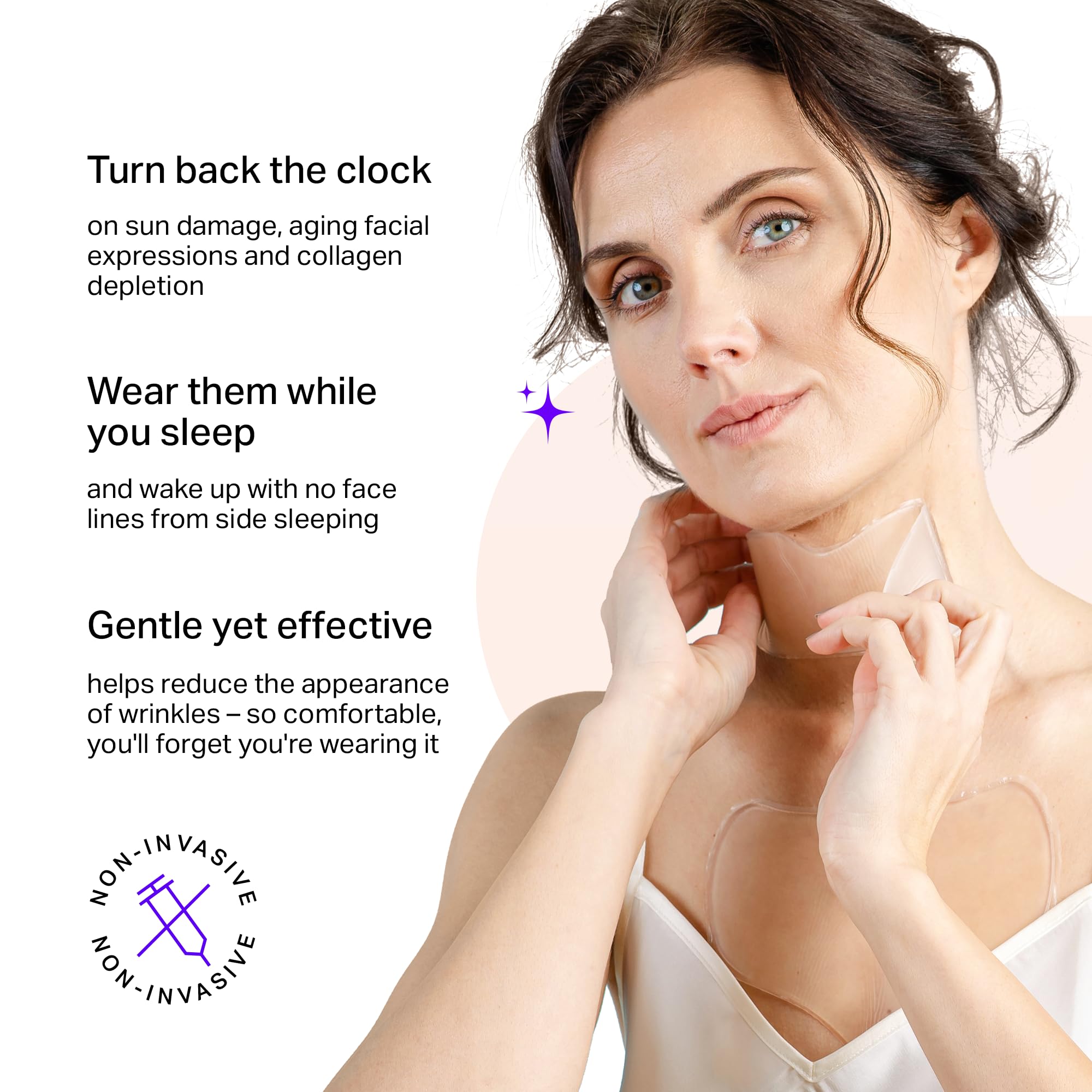 BLUMBODY patch silicone-poitrine-cou – texture lisse et confort nocturne