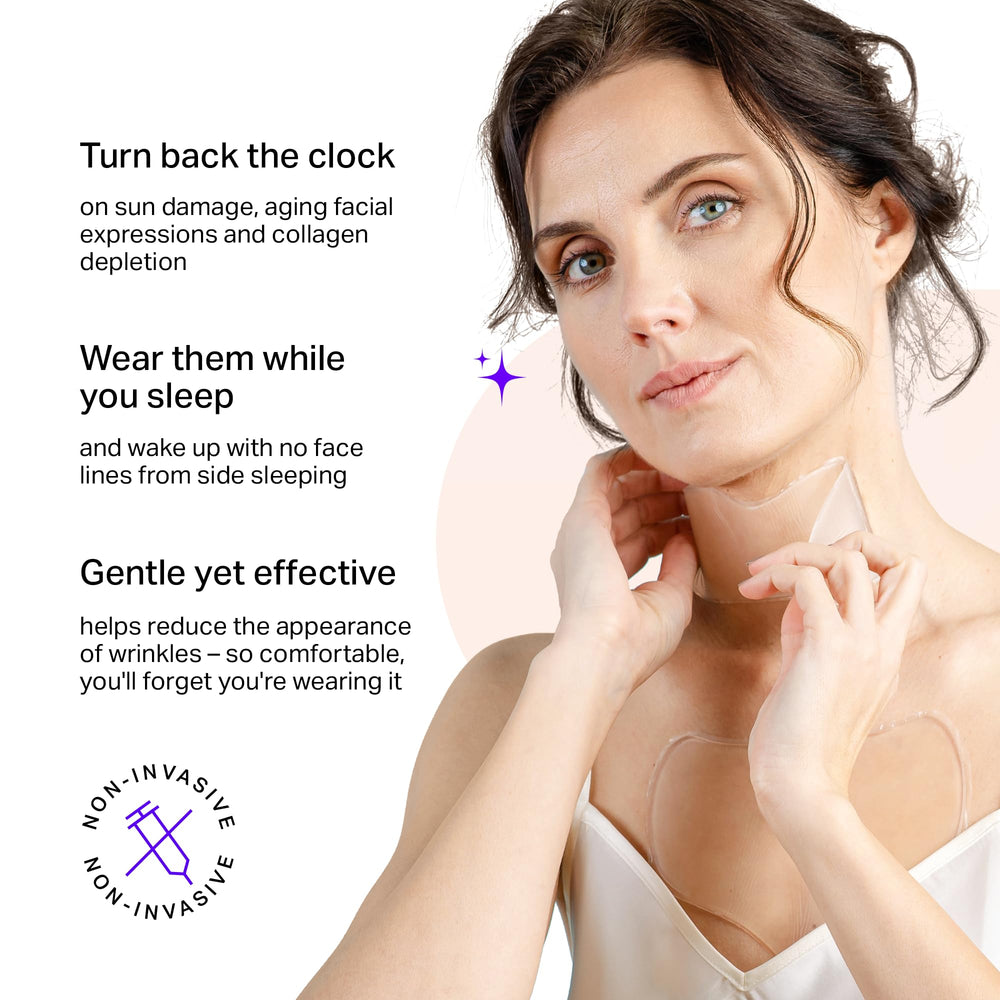 BLUMBODY patch silicone-poitrine-cou – texture lisse et confort nocturne