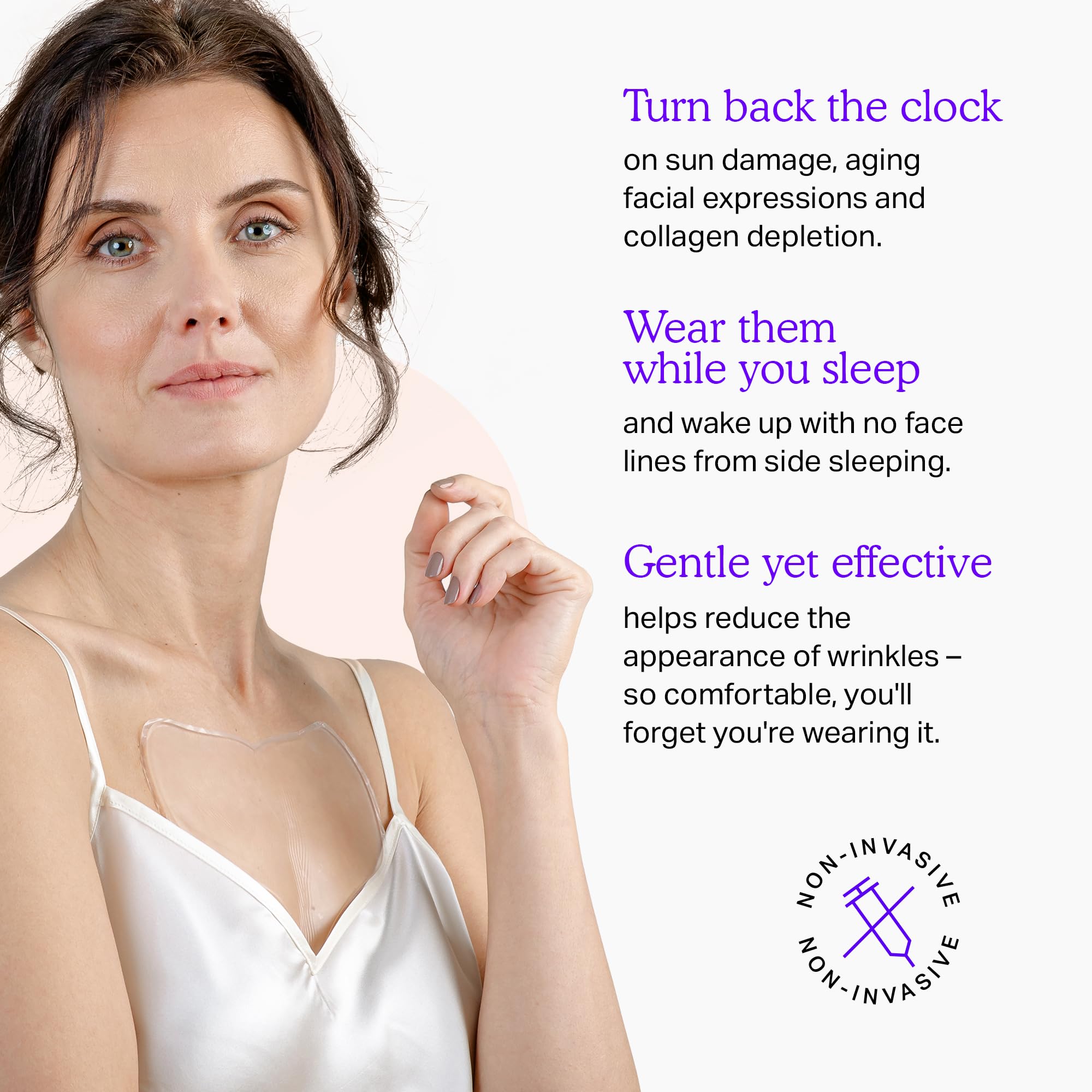 BLUMBODY patchs silicone réutilisables: décolleté lisse après chaque nuit.