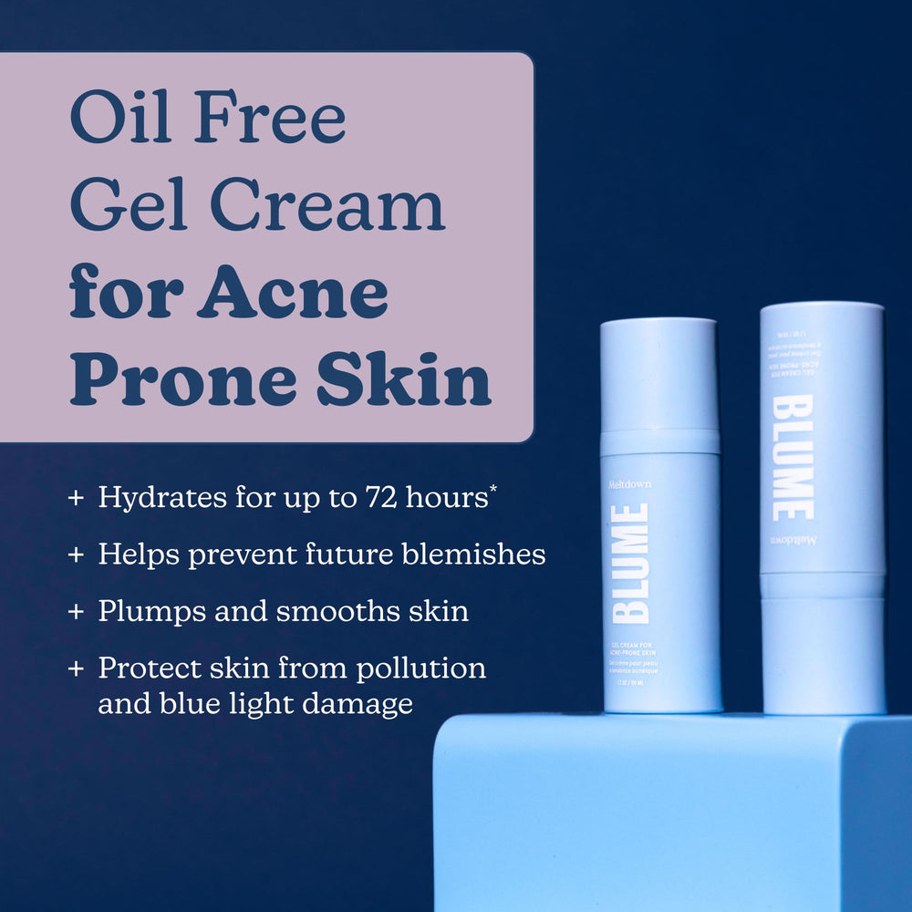 Blume Meltdown Gel Visage sans huile, apaisant et équilibrant.