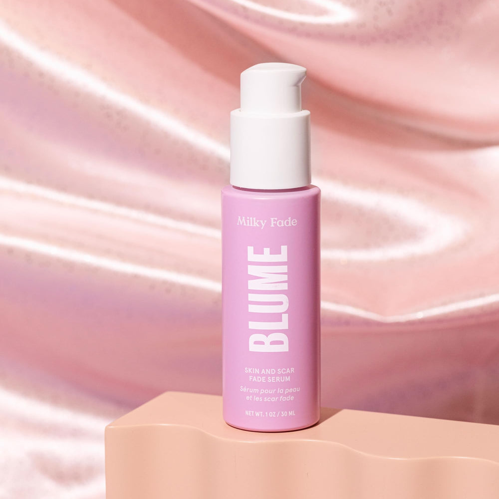 Blume Milky Fade: ingredients-clef pour hydrater, lisser et éclaircir légèrement.