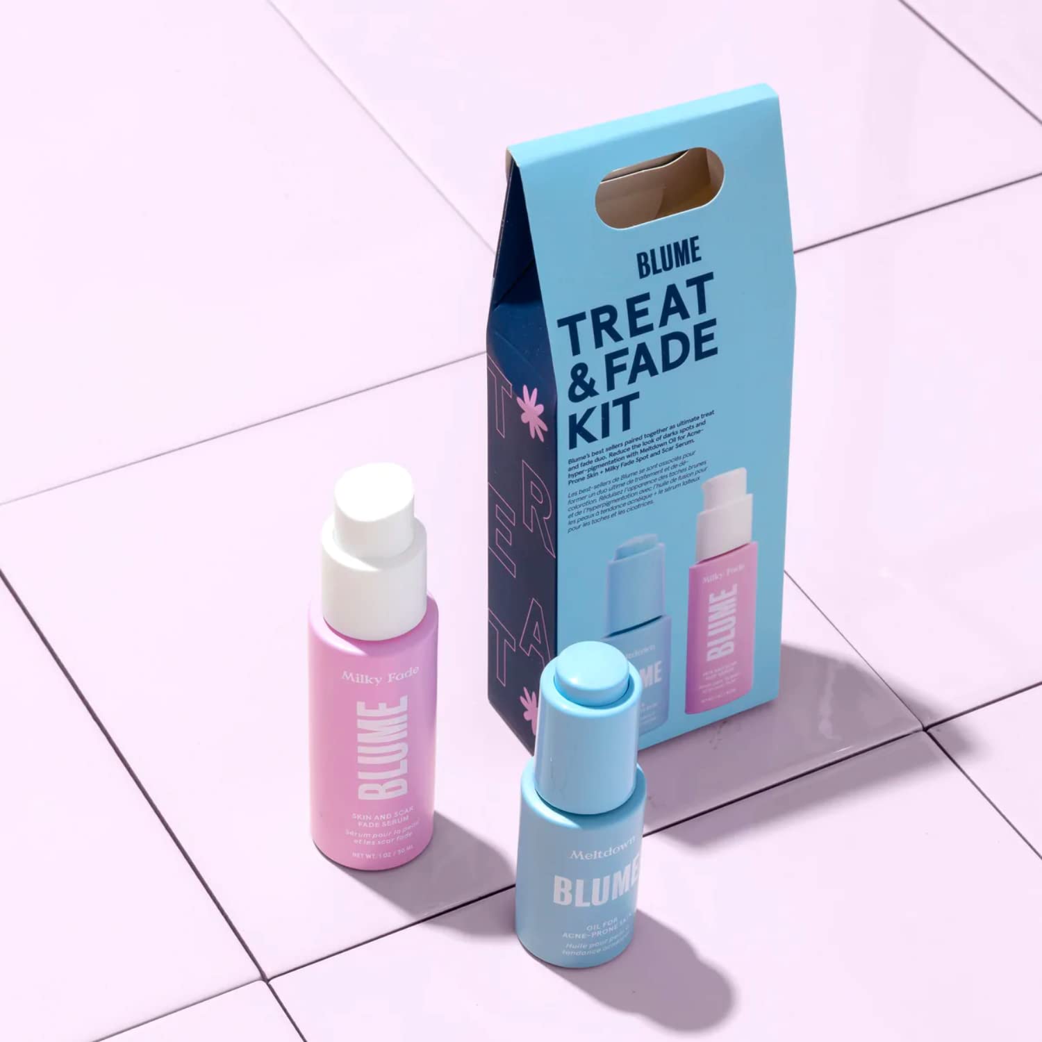 Blume Routine deux étapes, après nettoyage, simplicité d'utilisation.