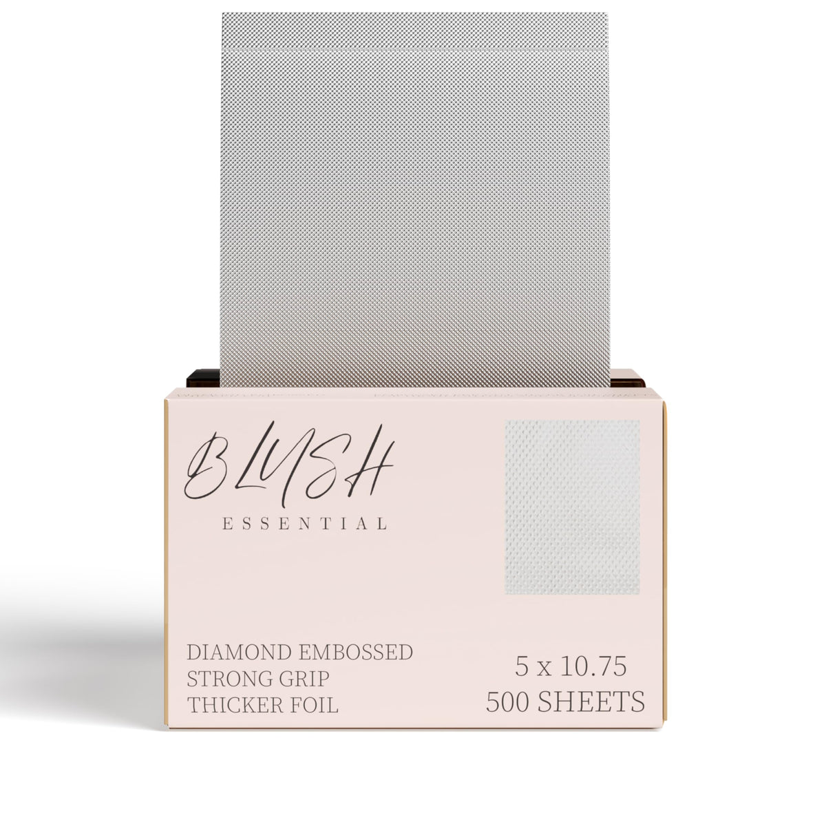 Blush Essentials feuilles aluminium diamant 5x10-75 prise ferme pour meches precis
