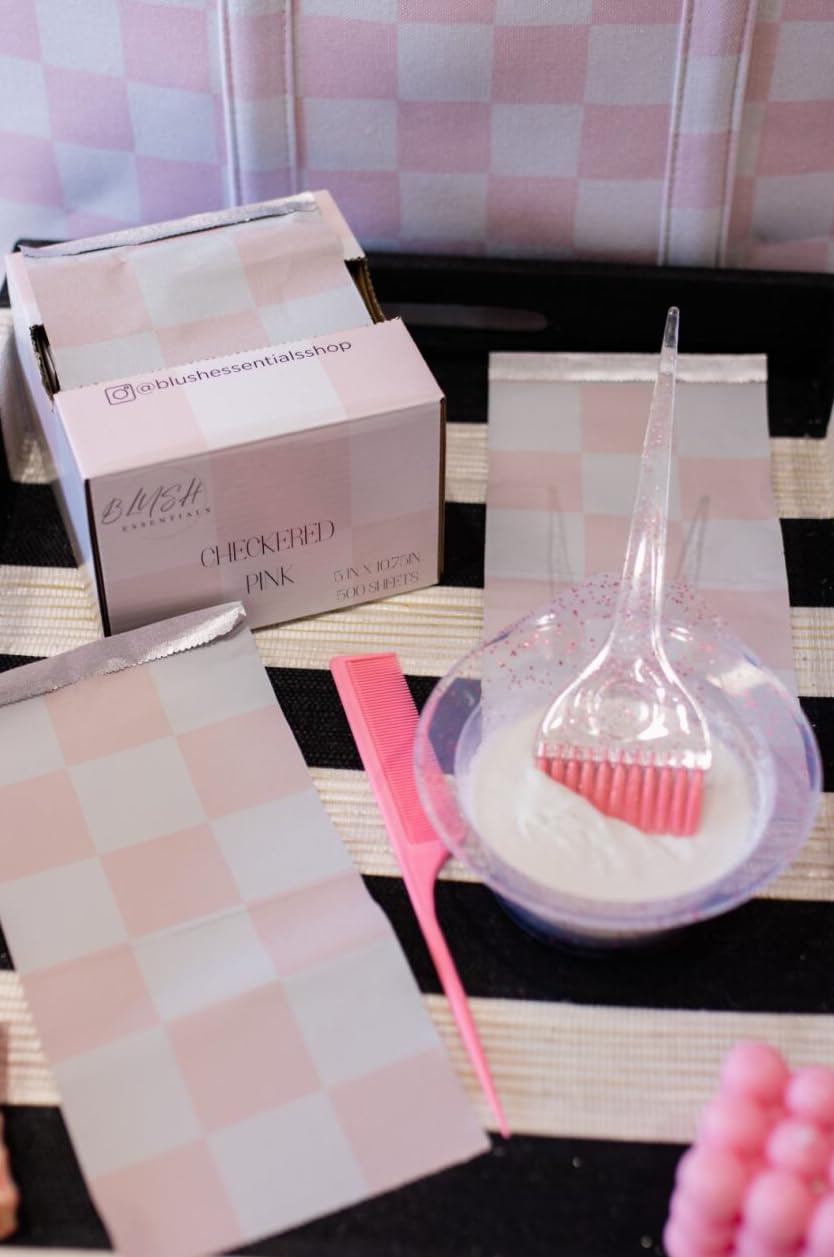 Blush Essentials – paquet de 500 feuilles roses pour colorations répétées.