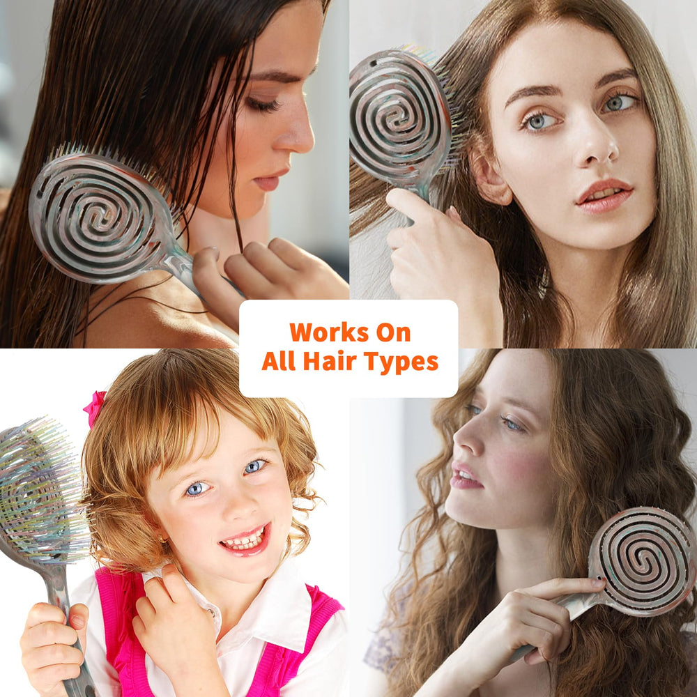 BLUSHMARKS brosse ergonomique poignée antidérapante pour une prise en main confortable.