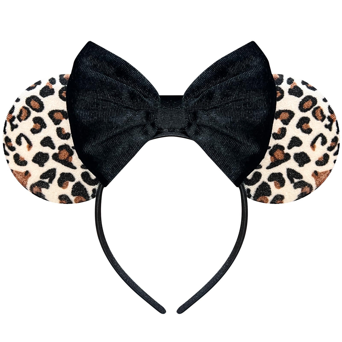 Bmobuo bandeau oreilles souris léopard, confort léger, parfait pour cosplay et fêtes.