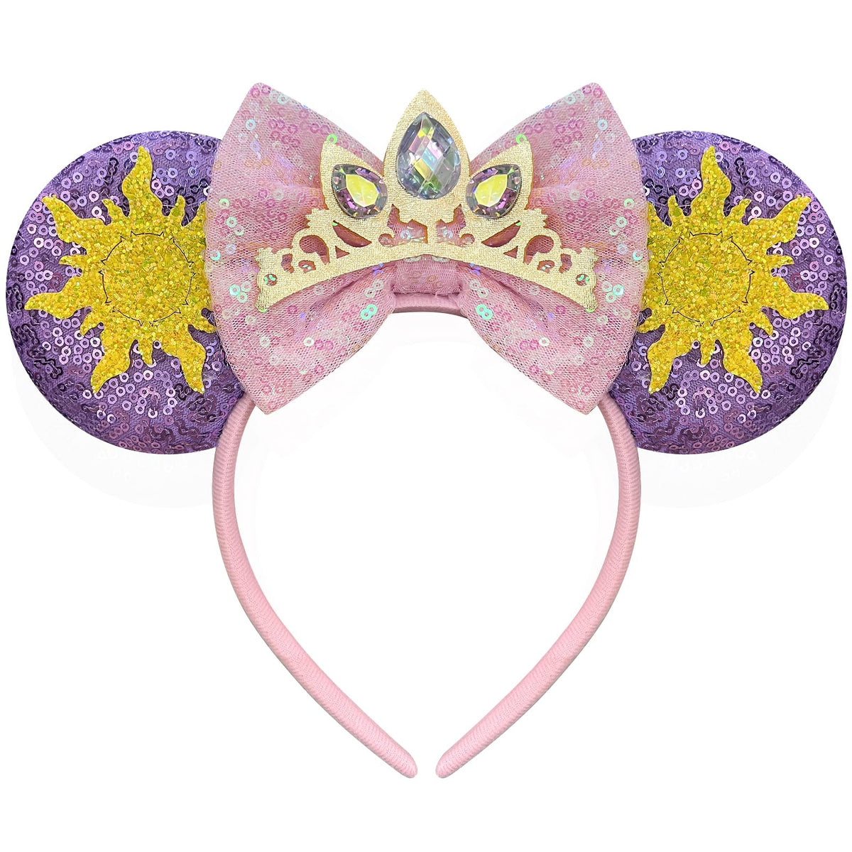 Bmobuo oreilles-souris princesse avec couronne et paillettes pour parc