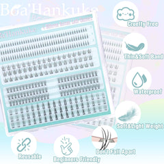Boahankuke cils bas quatre styles, choix personnalisé pour un regard plus ouvert.