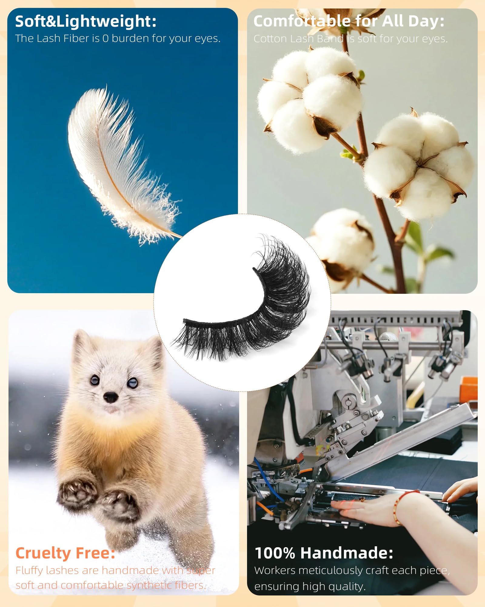 Boahankuke cils mink réutilisables jusqu'à 10 fois