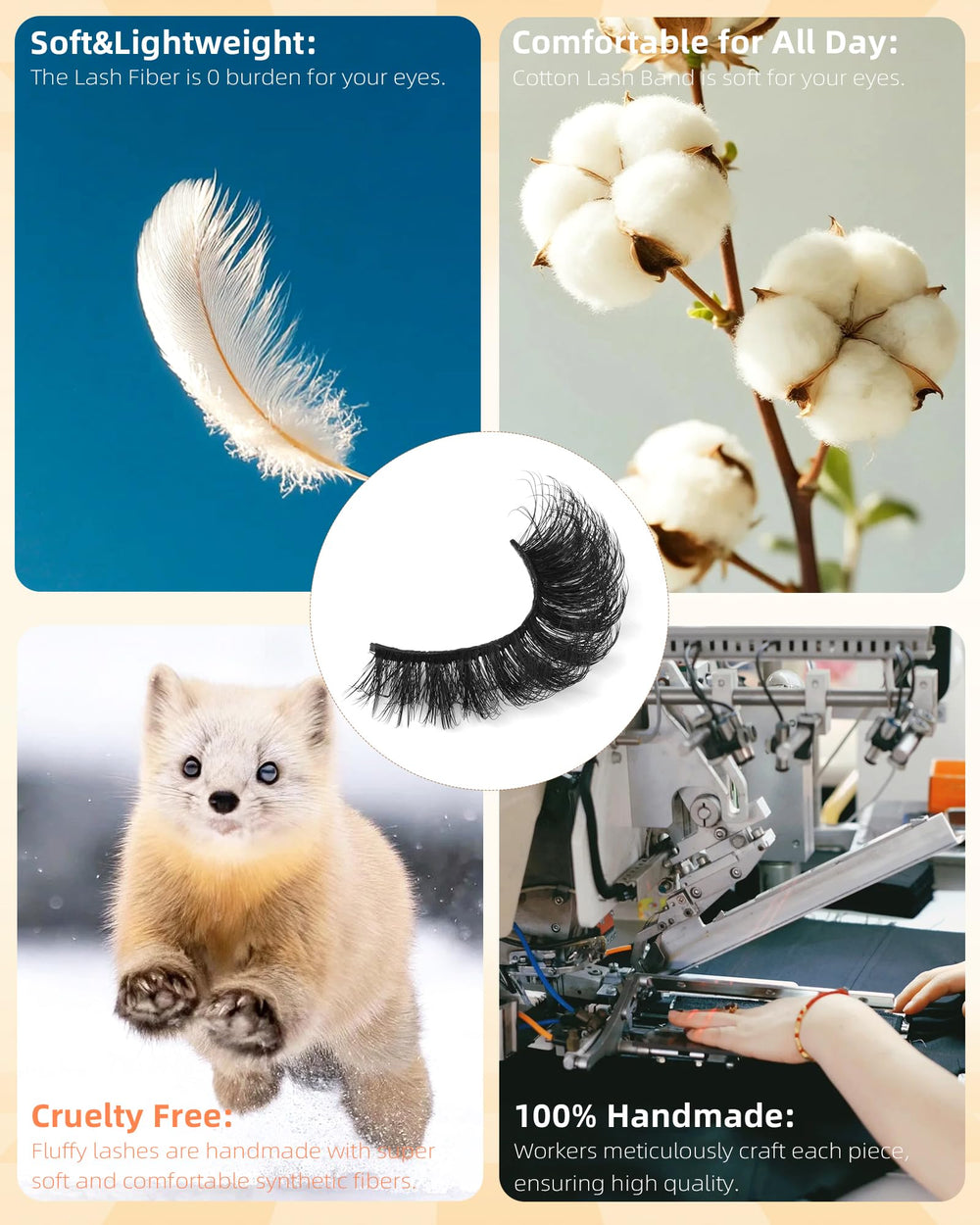 Boahankuke cils mink réutilisables jusqu'à 10 fois