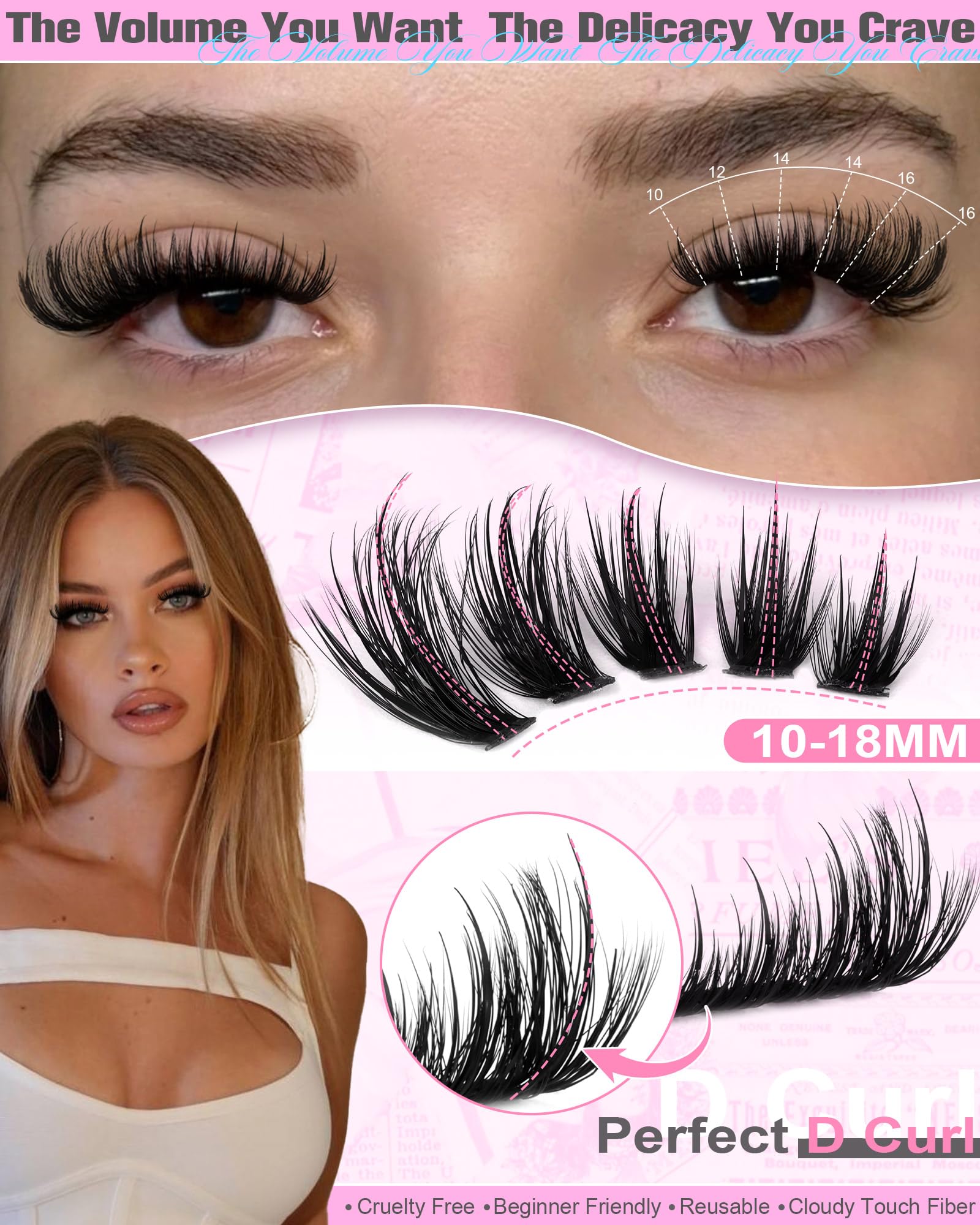 Boahankuke limbe cils attache doux pour un port confortable.