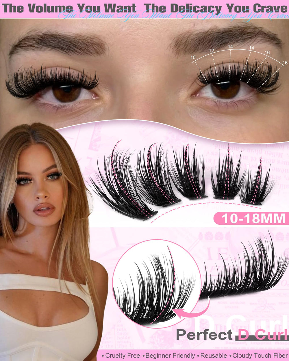 Boahankuke limbe cils attache doux pour un port confortable.