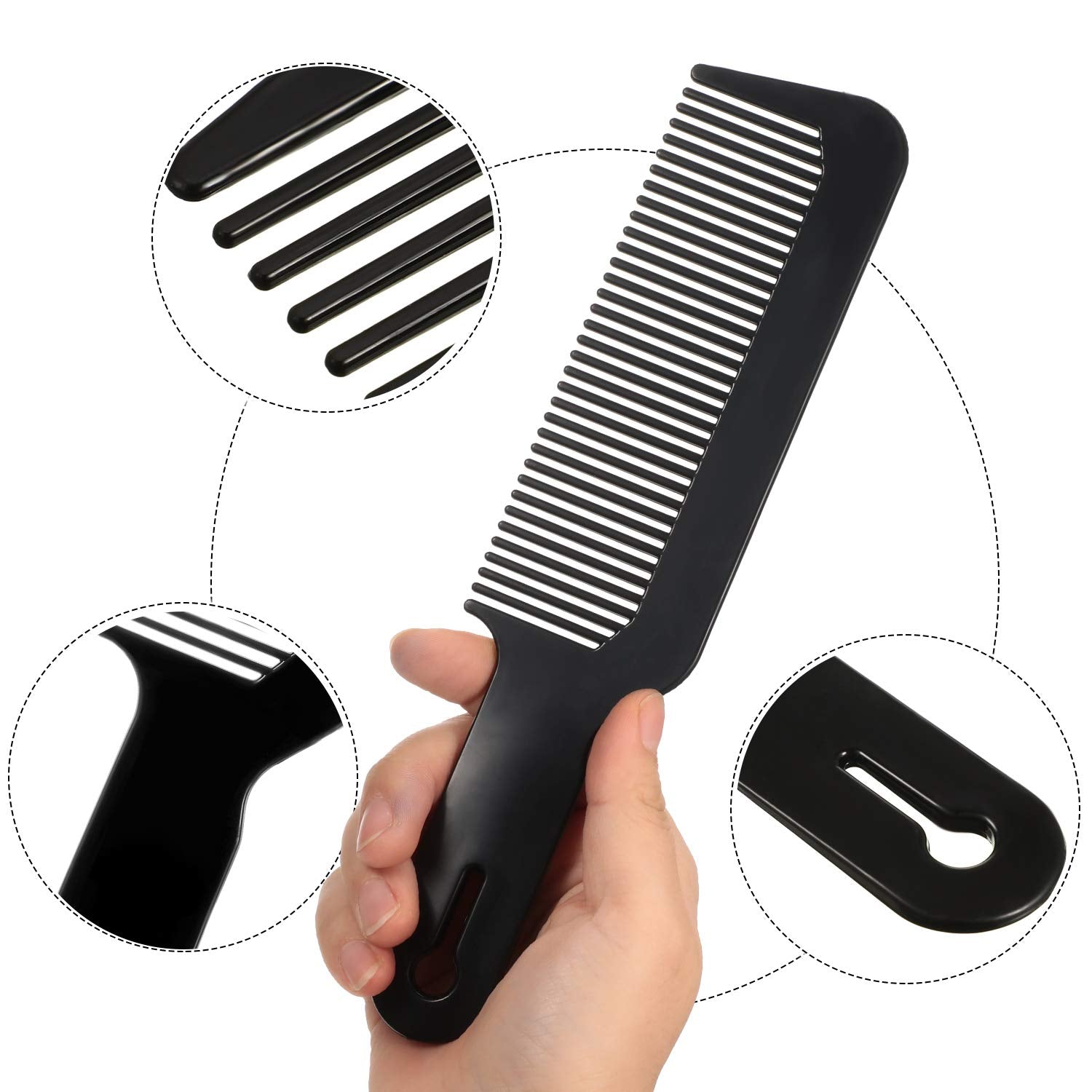 Boao ensemble de 6 peignes noirs, idéal pour salon et domicile.