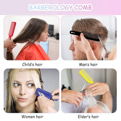 Boao peigne flat-top anti-statique rouge, surface lisse pour lisser les mèches