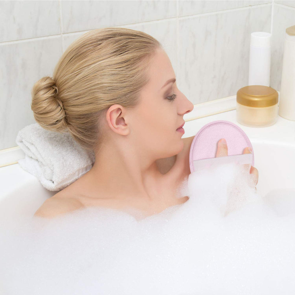 Boao pouf douche - lavage et séchage rapide, réutilisable