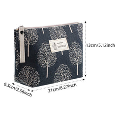 Boao trousse canvas ours: pochette mignonne pour accessoires essentiels